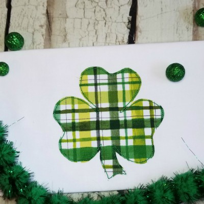 shamrock applique triple stitch